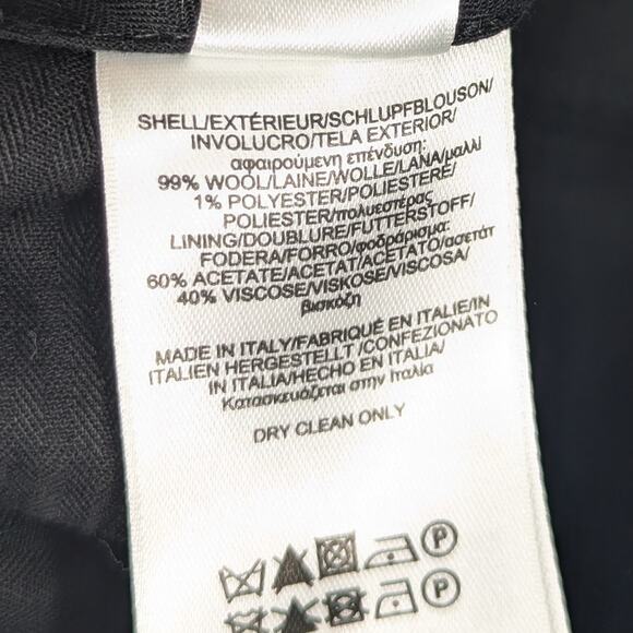 Brooks Brothers 1818 Madison Wool Dress Pants 38x30 Gray Pinstripe Pleated Italy - Picture 4 of 4